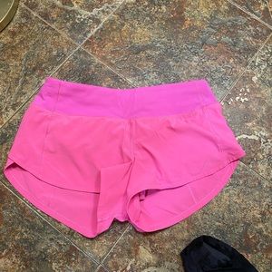Lululemon speed up low rise lined shorts size 4.